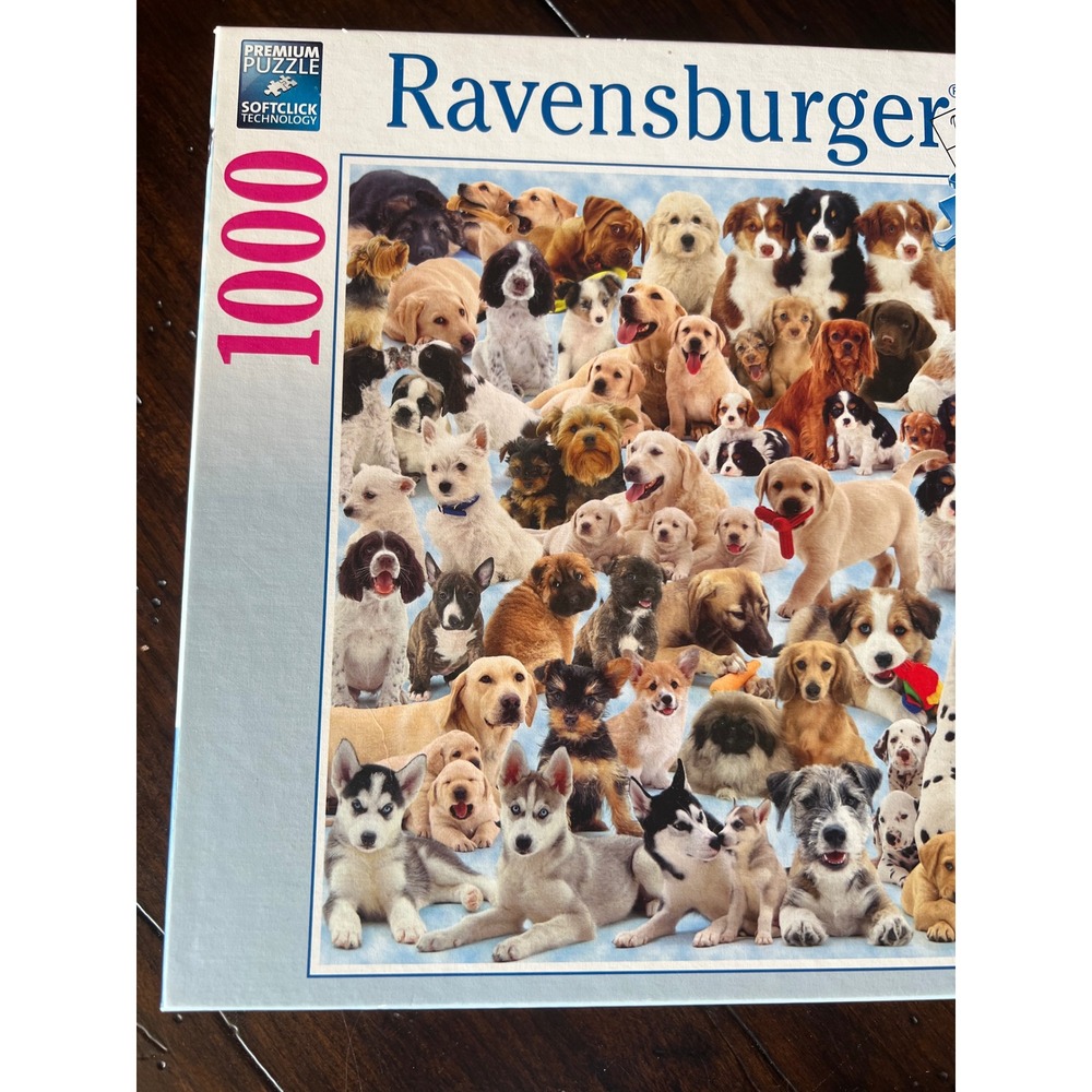RAVENSBURGER Dogs Galore! 1000 Piece Jigsaw Puzzle Softclick Technology 15 633 7 - Picture 2 of 12